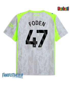 Manchester City Phil Foden #47 Tricou Fotbal Replică 2025-26 Barbati Treilea